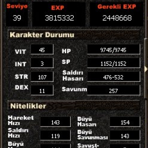  39 lvl 2 pli vadilik farm bedo